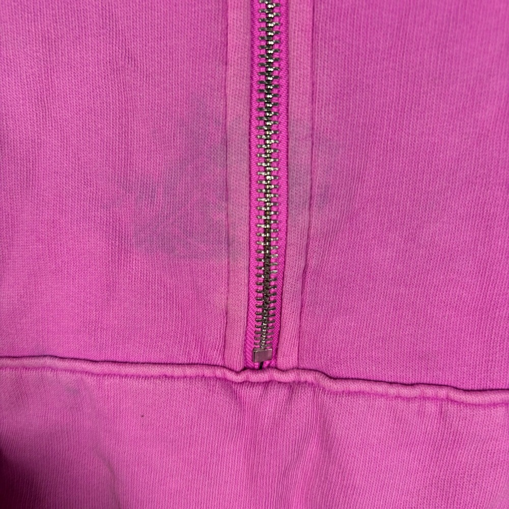 PINK Victoria's Secret Pullover Womens XL Quarter Zip Sweatshirt  Crop Fleece - Picture 7 of 9